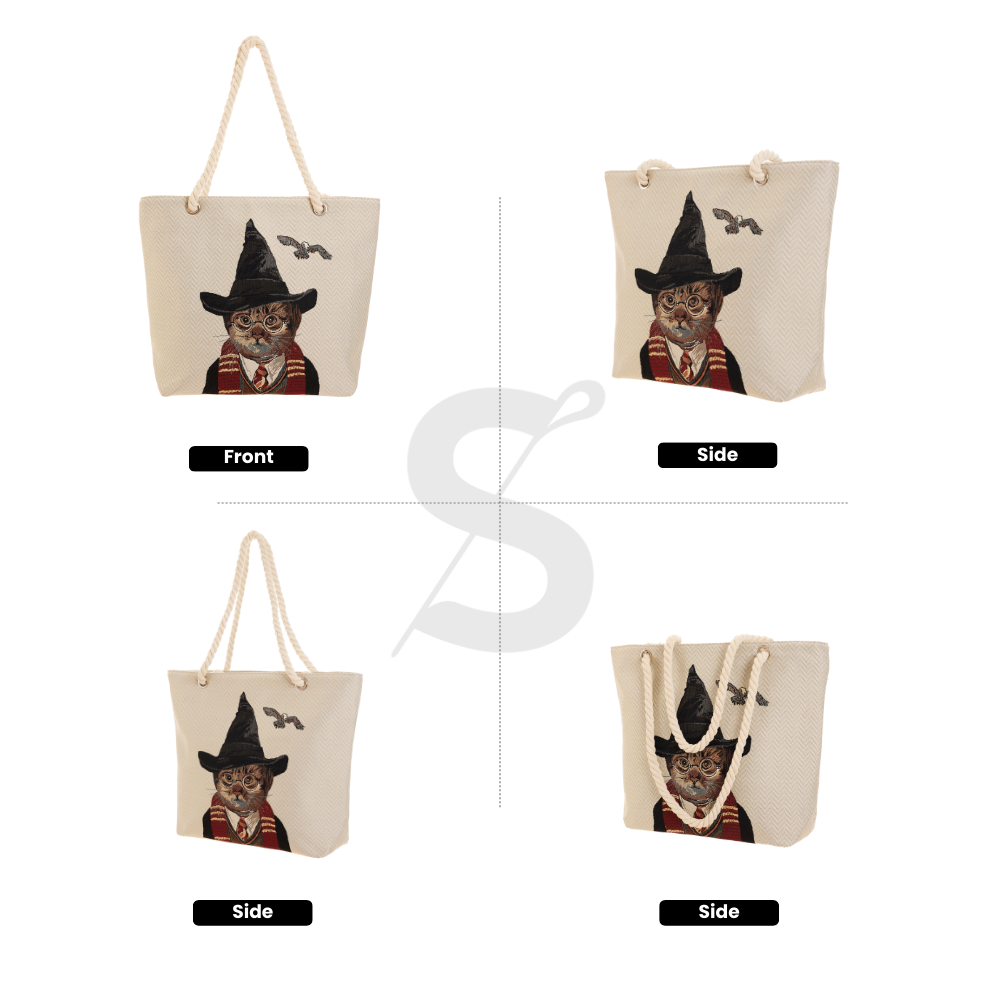 Magical Cat - Beach Bag-1