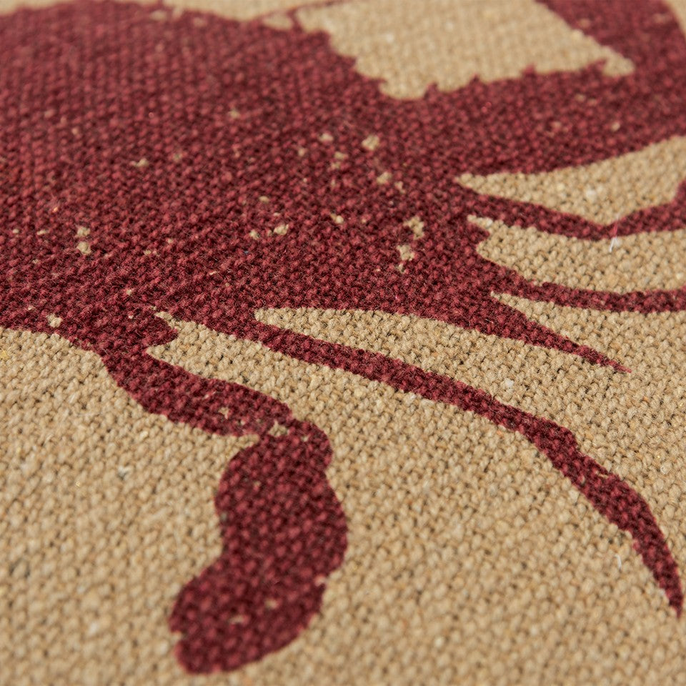 Tan Brown Distressed Crab Throw Pillow-6
