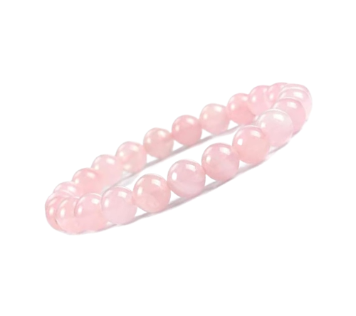 Rose Quartz Bracelet (10 mm Beads)-0
