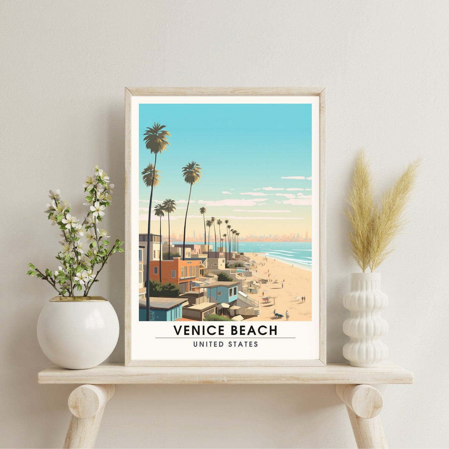 Impression Venice Beach | Impression de voyage Venice Beach | Poster Venice Beach-4