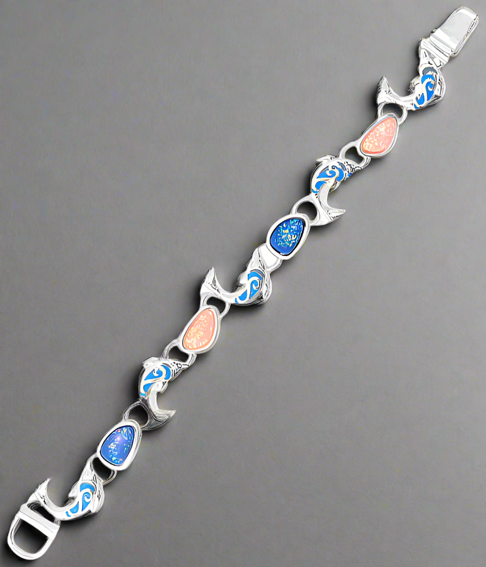 SEALIFE THEME OPAL MAGNETIC BRACELET - DOLPHIN-0