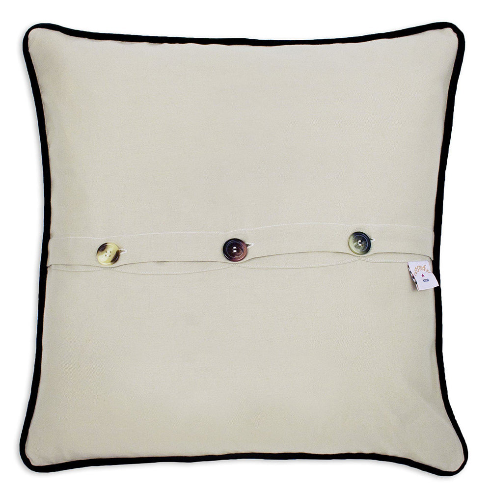 Mackinac Island Hand-Embroidered Pillow by Cat Studio-1