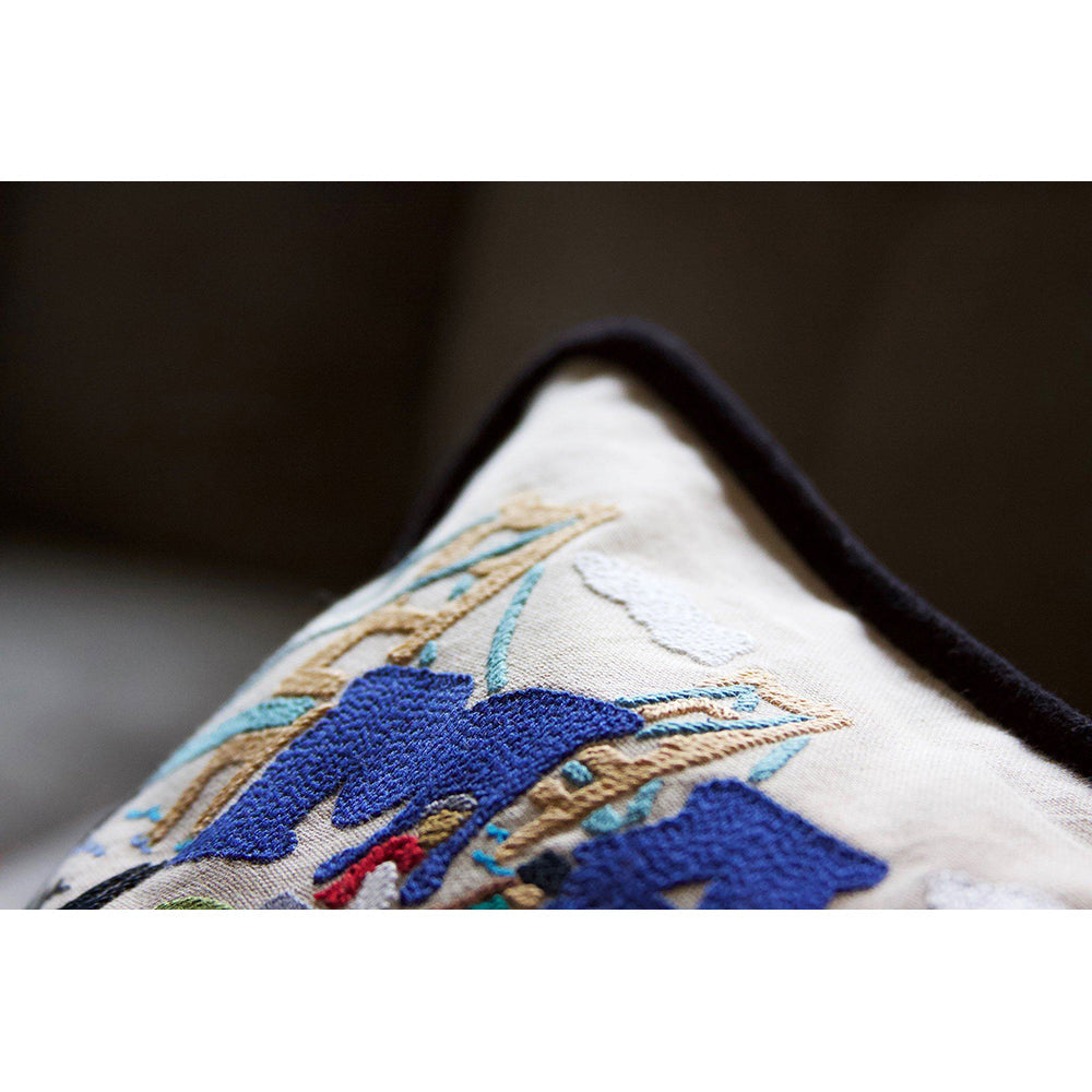 Mackinac Island Hand-Embroidered Pillow by Cat Studio-3