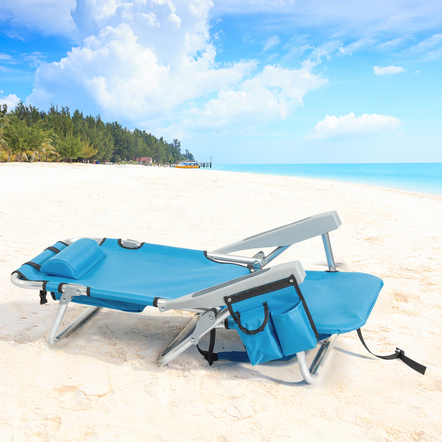 Blue Portable Beach Chair