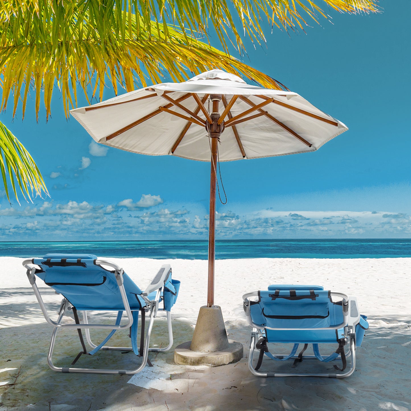 Blue Portable Beach Chair
