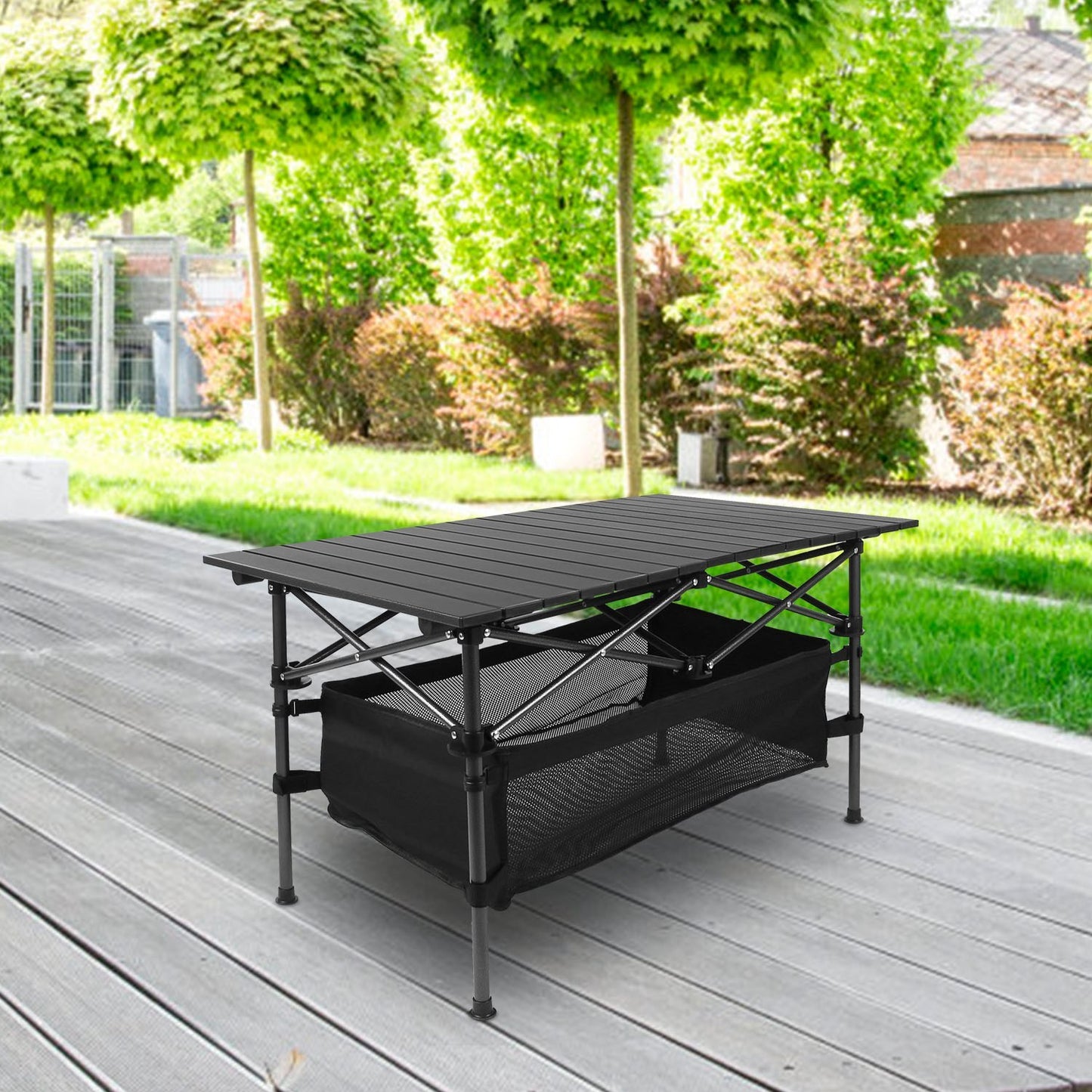 Portable Lightweight Aluminum Roll-up Table With Carrying Bag