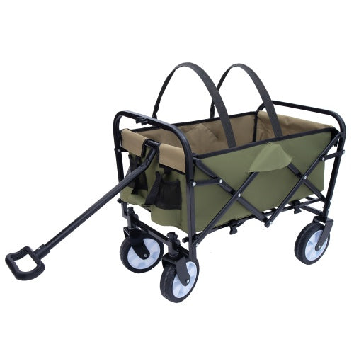 Collapsible Foldable Beach Wagon with Strapping System – Supports 225 lbs – Multiple Colors