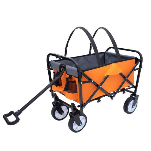 Collapsible Foldable Beach Wagon with Strapping System – Supports 225 lbs – Multiple Colors