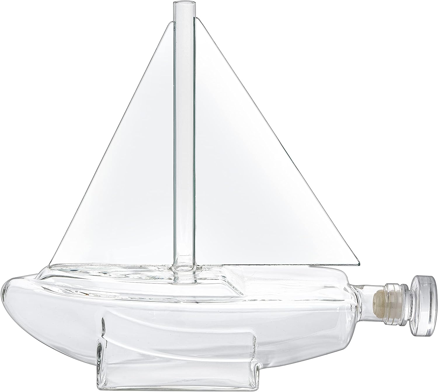 Sailboat Whiskey & Wine Decanter Ship - The Wine Savant Ship Decanter Set 750ml - Drink Dispenser for Wine, Whiskey, Ship In A Bottle Decanters Bar Set, Liquor Scotch Bourbon, Boating Mariner Gifts-2