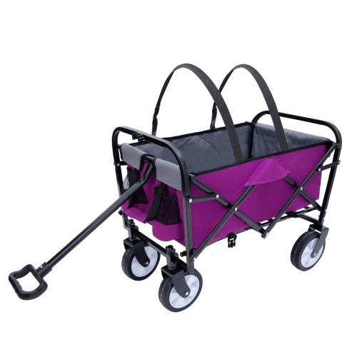 Collapsible Foldable Beach Wagon with Strapping System – Supports 225 lbs – Multiple Colors