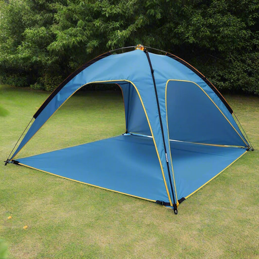 4-6 Person Beach Tent Canopy  With 3 Door Openings and Carry Bag