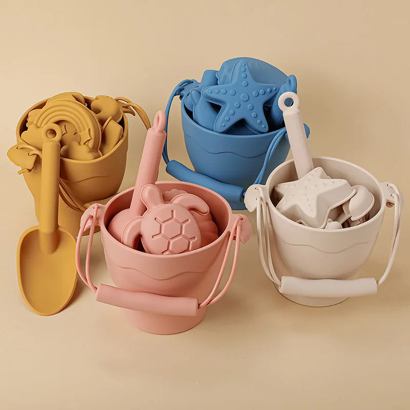 8 pcs set beach toys in food grade silicone multivariant-0