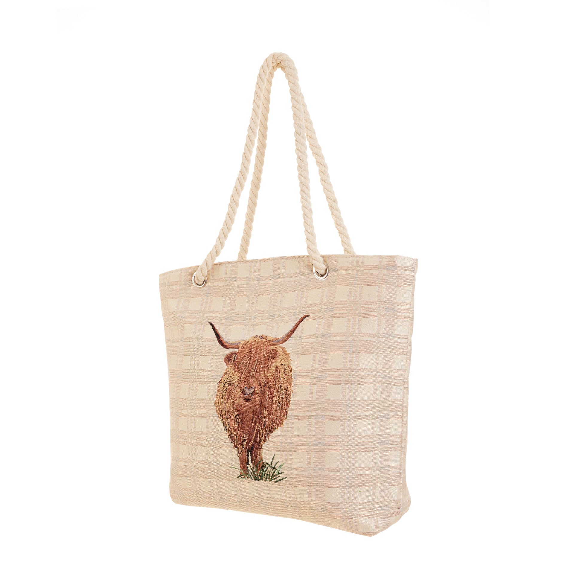 Highland Cow - Beach Bag-1