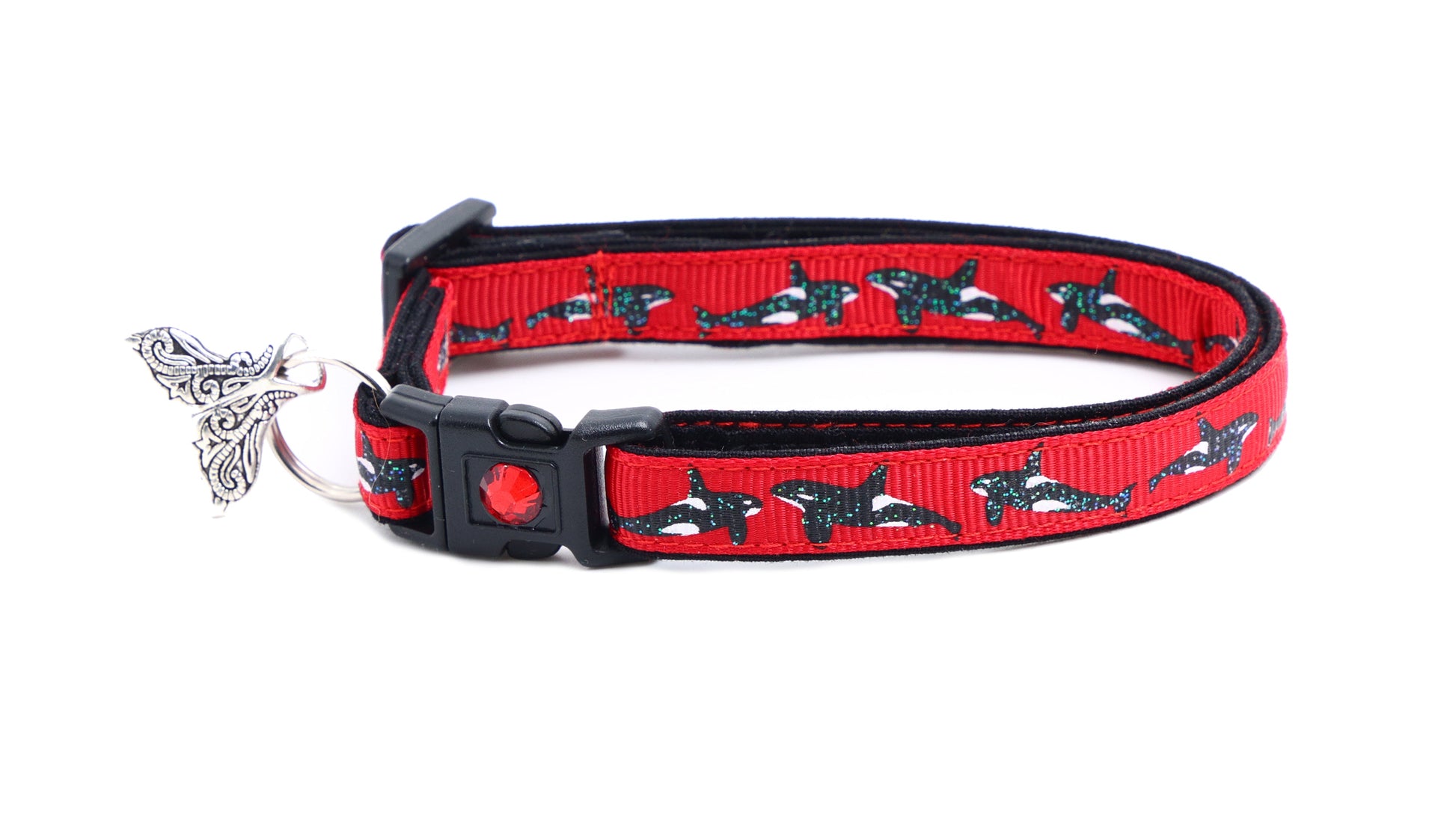 Orca Whale Breakaway Cat Collar-13