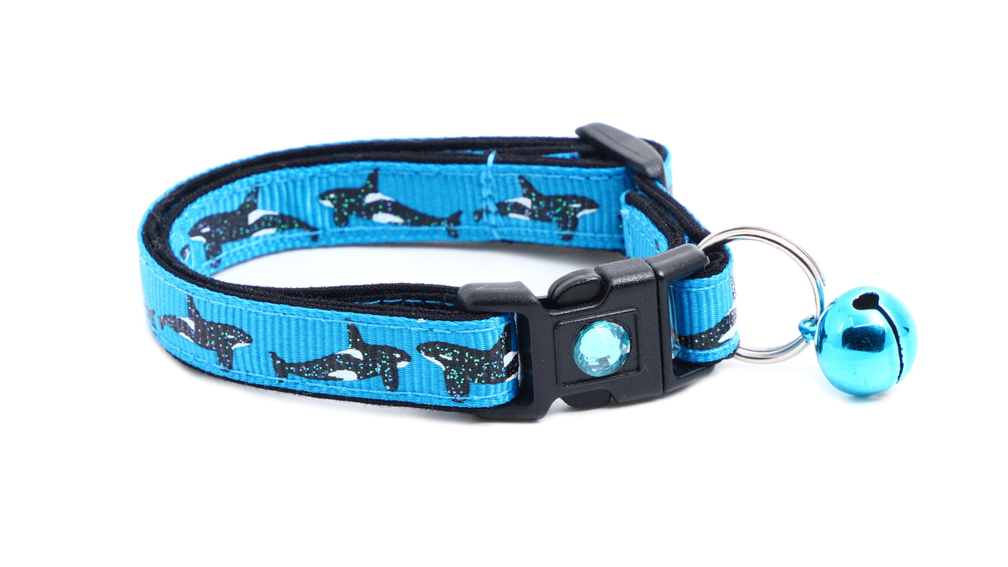Orca Whale Breakaway Cat Collar-6