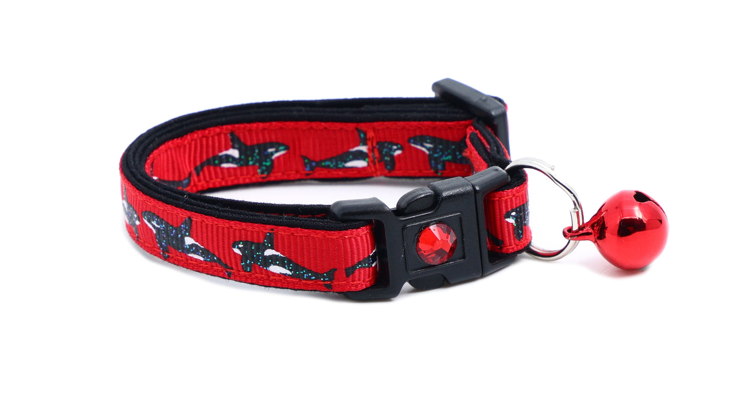 Orca Whale Breakaway Cat Collar-5