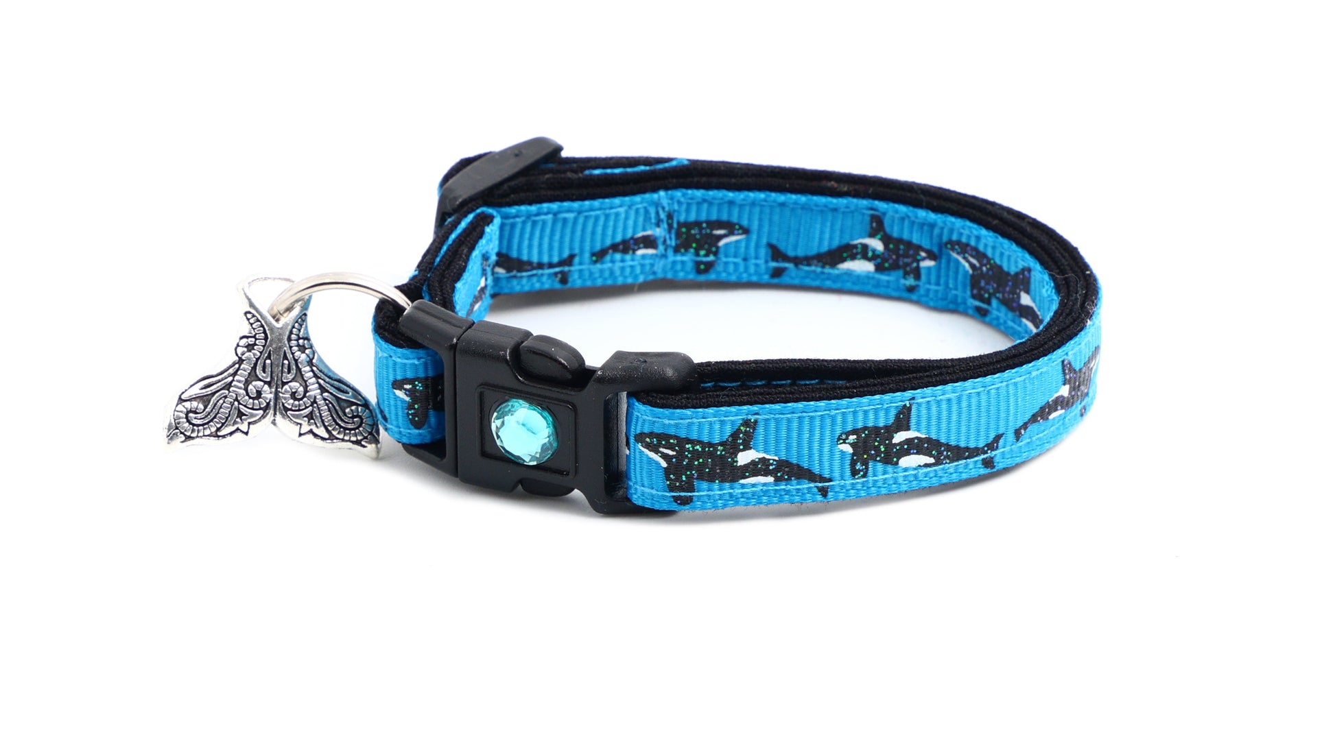 Orca Whale Breakaway Cat Collar-11