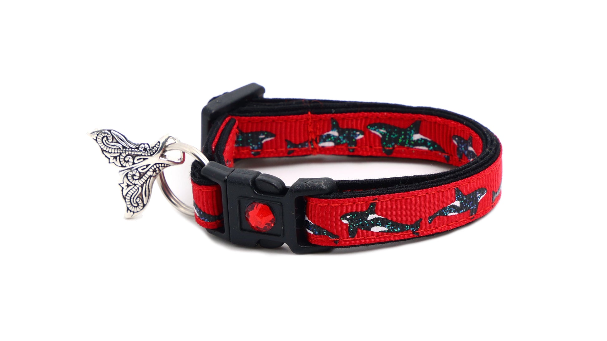 Orca Whale Breakaway Cat Collar-10