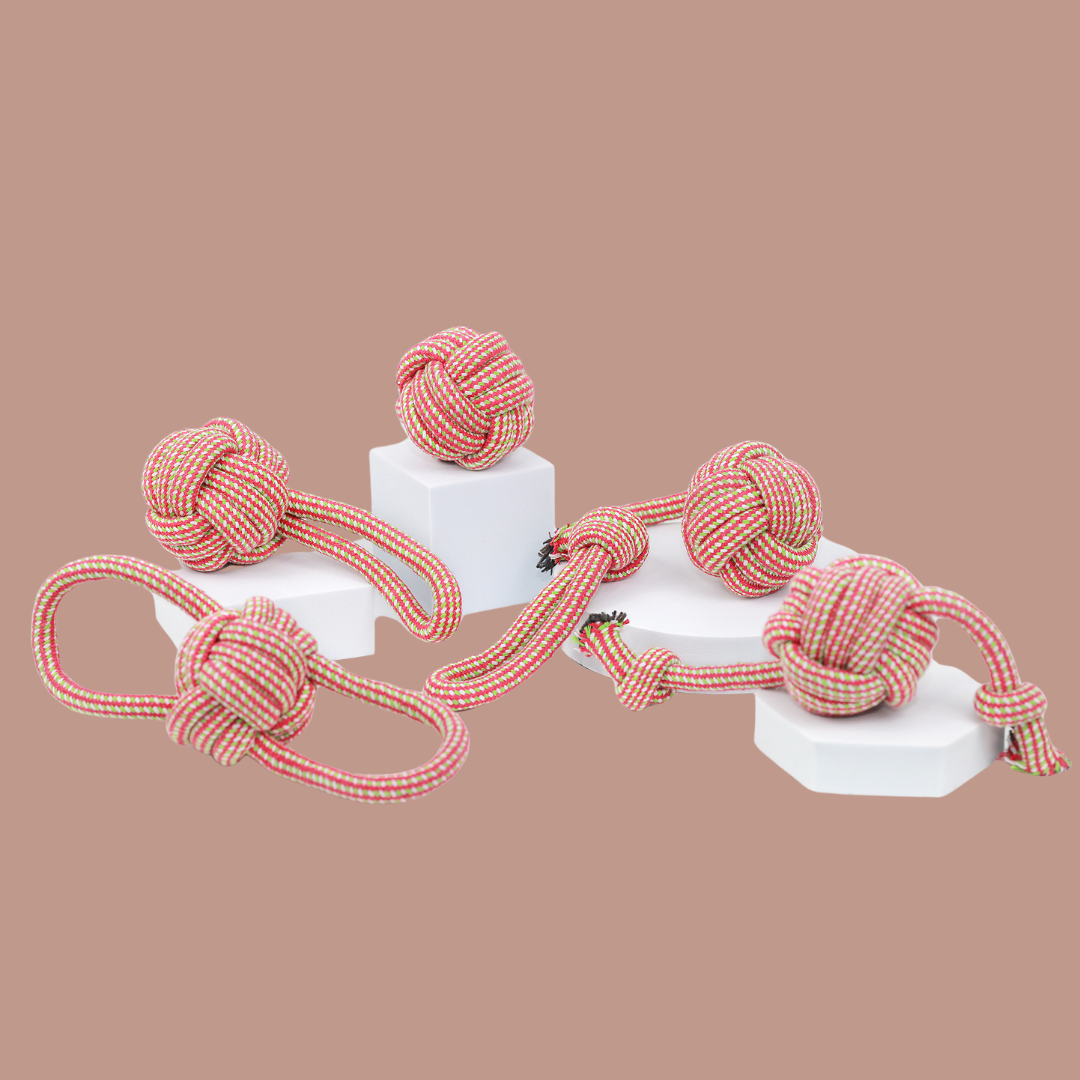 Rose Red Large Rope Tug Toys-1