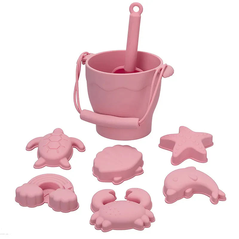 8 pcs set beach toys in food grade silicone multivariant-6