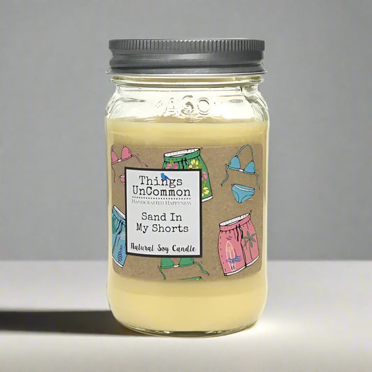 Sand in My Shorts Modern Mason Candle-0
