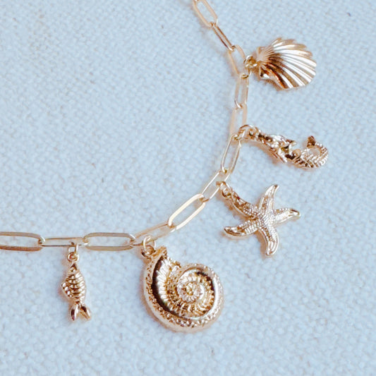 Sea Side Multi Charm Bracelet-0