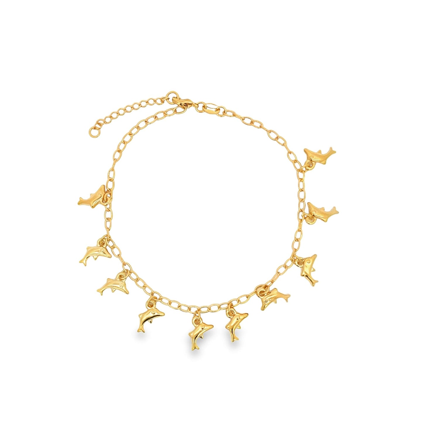 Dolphin Charm Anklet (E27)-0