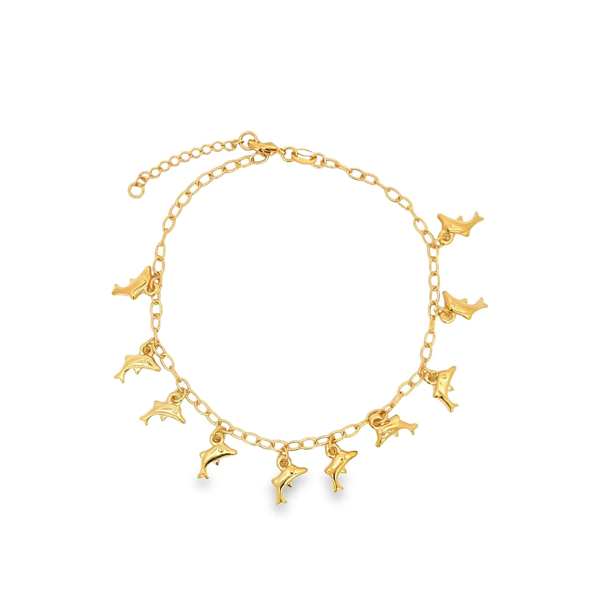 Dolphin Charm Anklet (E27)-0