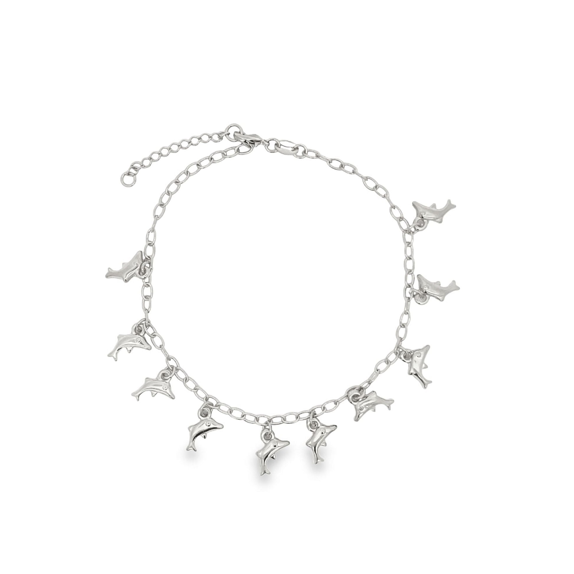 Dolphin Charm Anklet (E27)-1