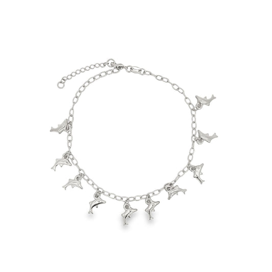Dolphin Charm Anklet (E27)-1
