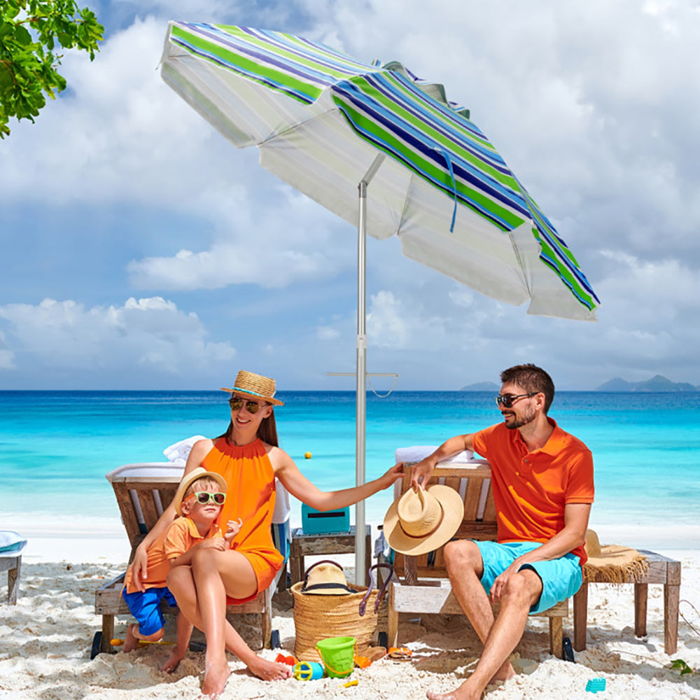 6.5 Feet Beach Umbrella With Carry Bag