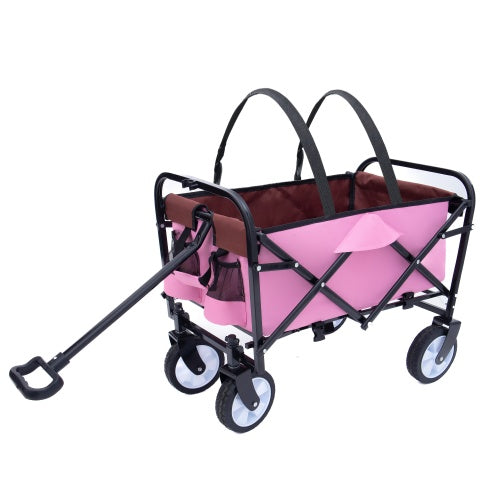 Collapsible Foldable Beach Wagon with Strapping System – Supports 225 lbs – Multiple Colors