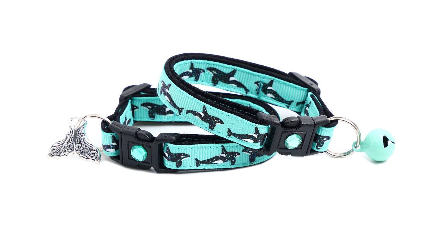 Orca Whale Breakaway Cat Collar-4