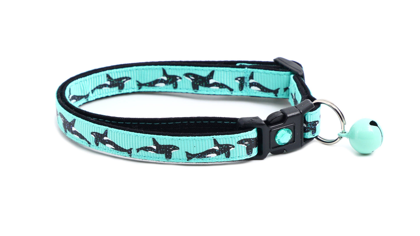 Orca Whale Breakaway Cat Collar-7