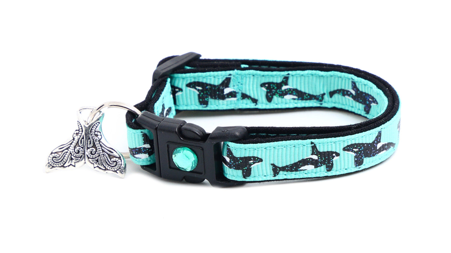 Orca Whale Breakaway Cat Collar-3