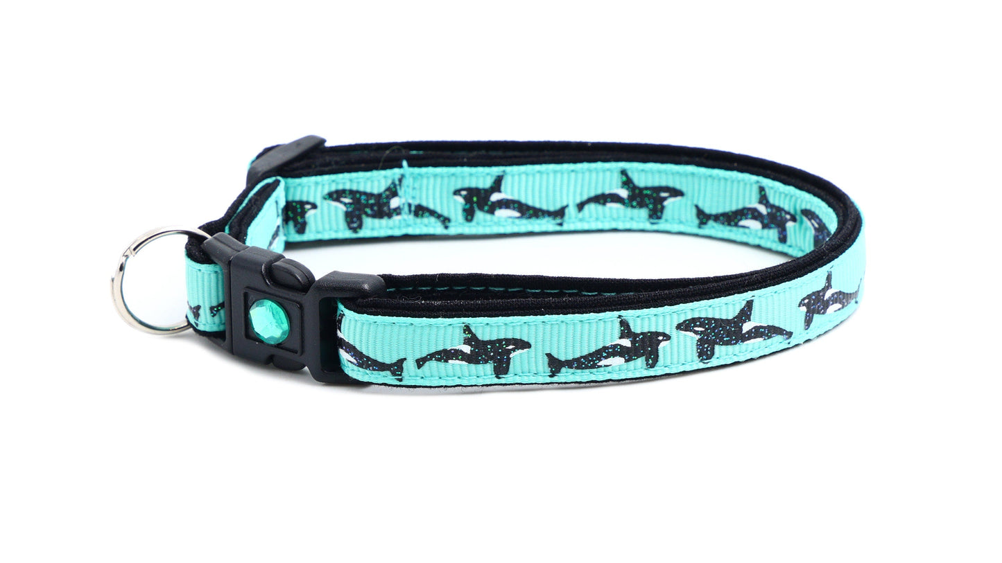 Orca Whale Breakaway Cat Collar-23