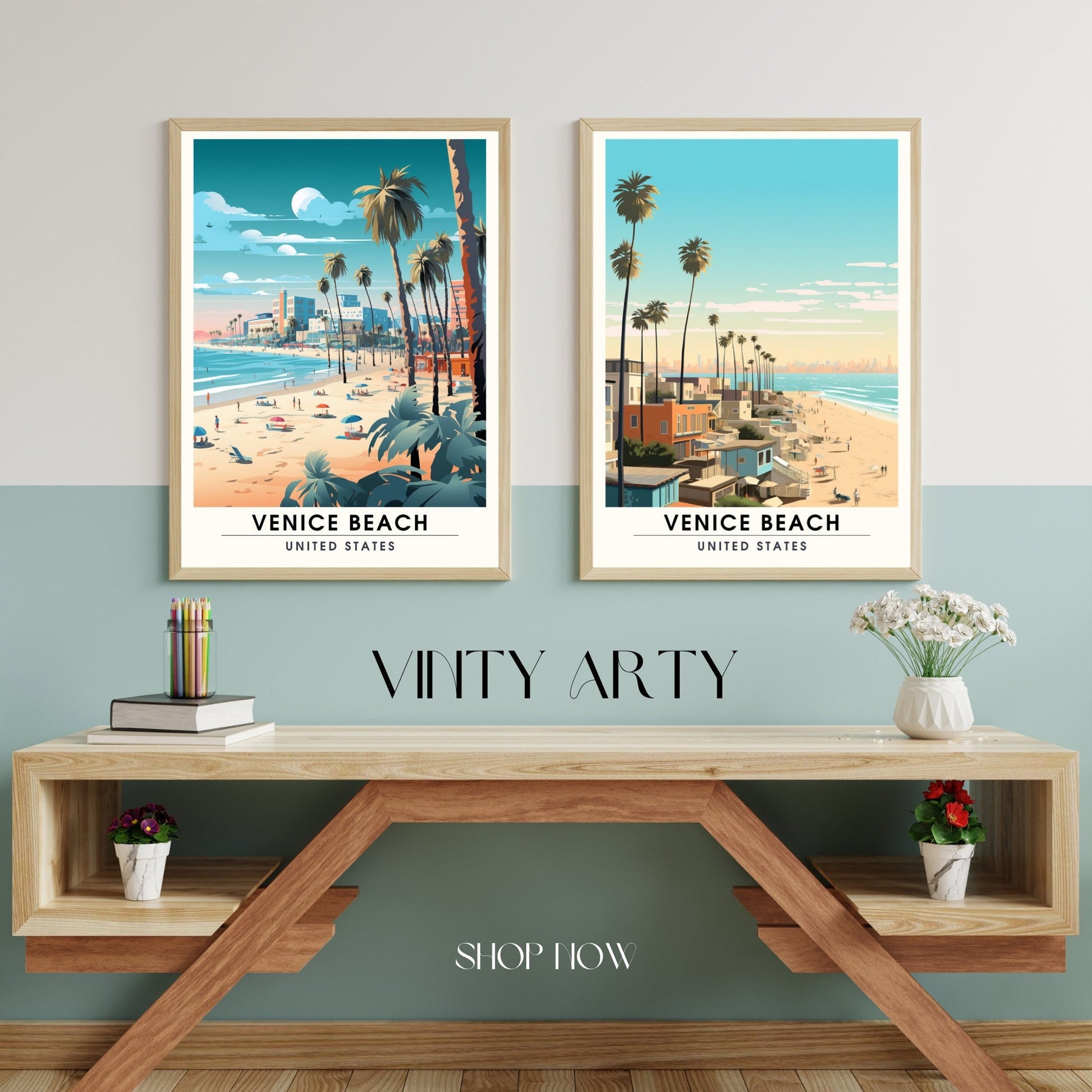 Impression Venice Beach | Impression de voyage Venice Beach | Poster Venice Beach-3