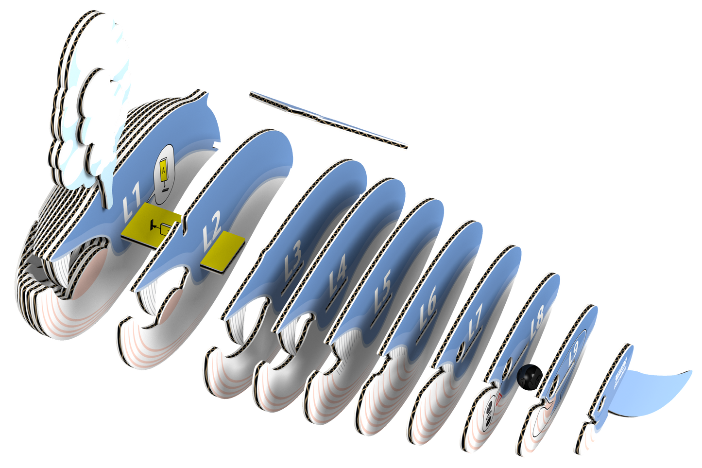 EUGY Blue Whale 3D Puzzle-2